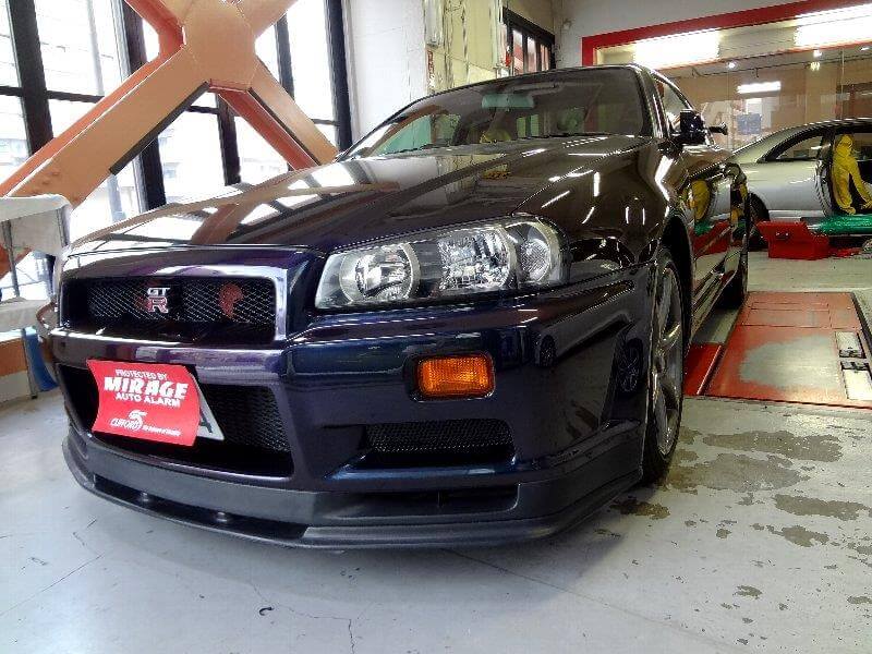 脅威の４万キロ台 34gtr カーセキュリティ 自動車盗難 車上荒らし対策のミラージュオートアラーム