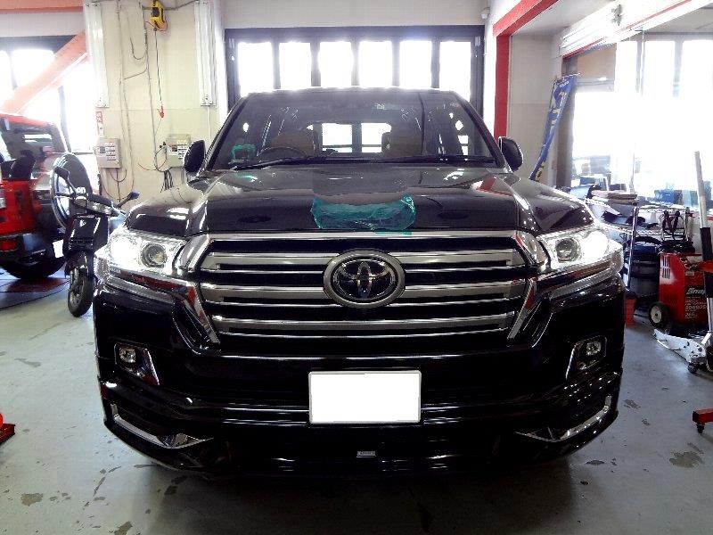 盗難注意のランクル0が連続入庫 カーセキュリティ 自動車盗難 車上荒らし対策のミラージュオートアラーム