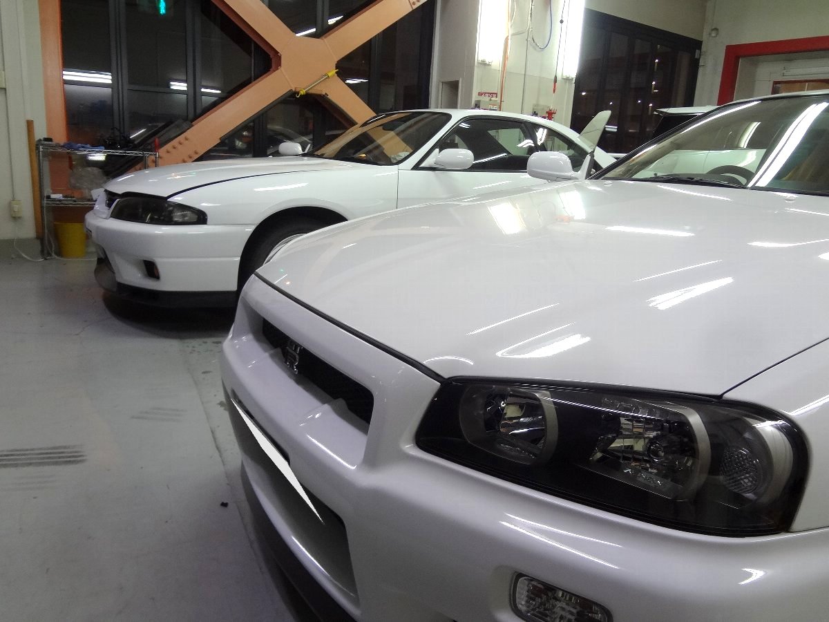 R34GTRに盗難対策！